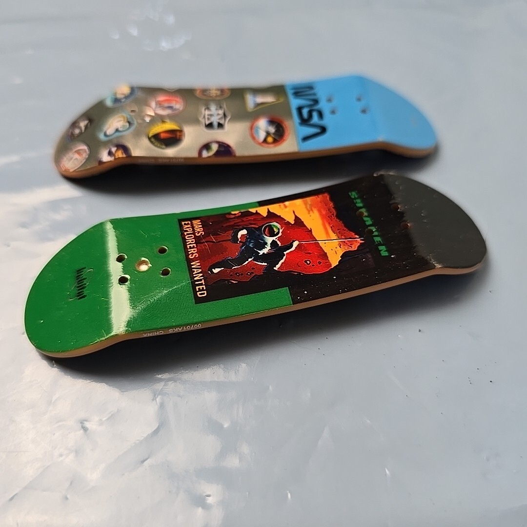 Tech Deck X Habitat NASA Mars & Patch Logo Array Finger Boards ONLY Bundle of 2