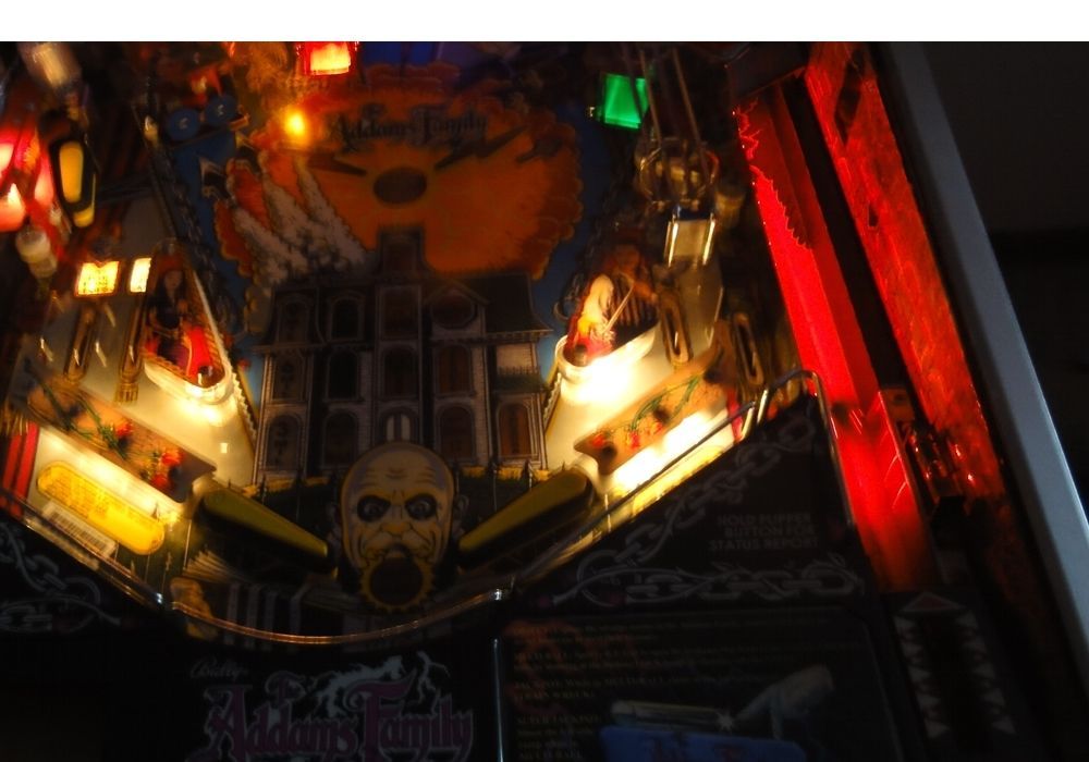 Addams Family Pinball interactive shooter lane light mod