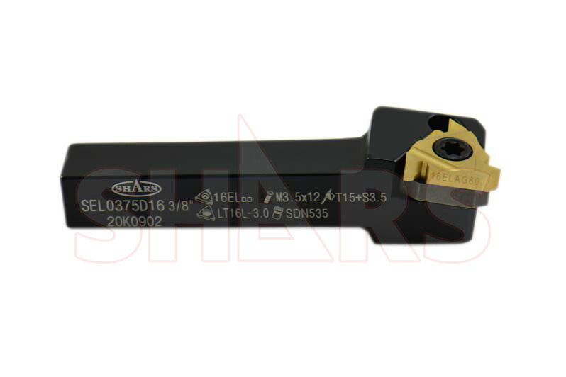 Shars 3/8 x 2-1/2 LH Indexable External Threading Tool Holder IR16 Insert NEW P]
