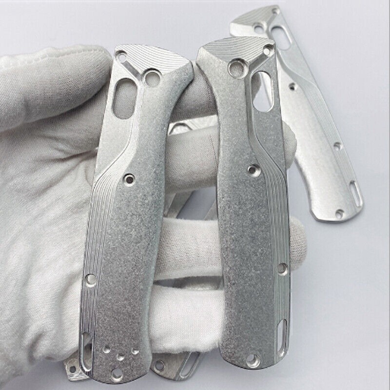 Aluminium Handle DIY Grips Patches No-Slip Scales Part for Benchmade Bugout 535