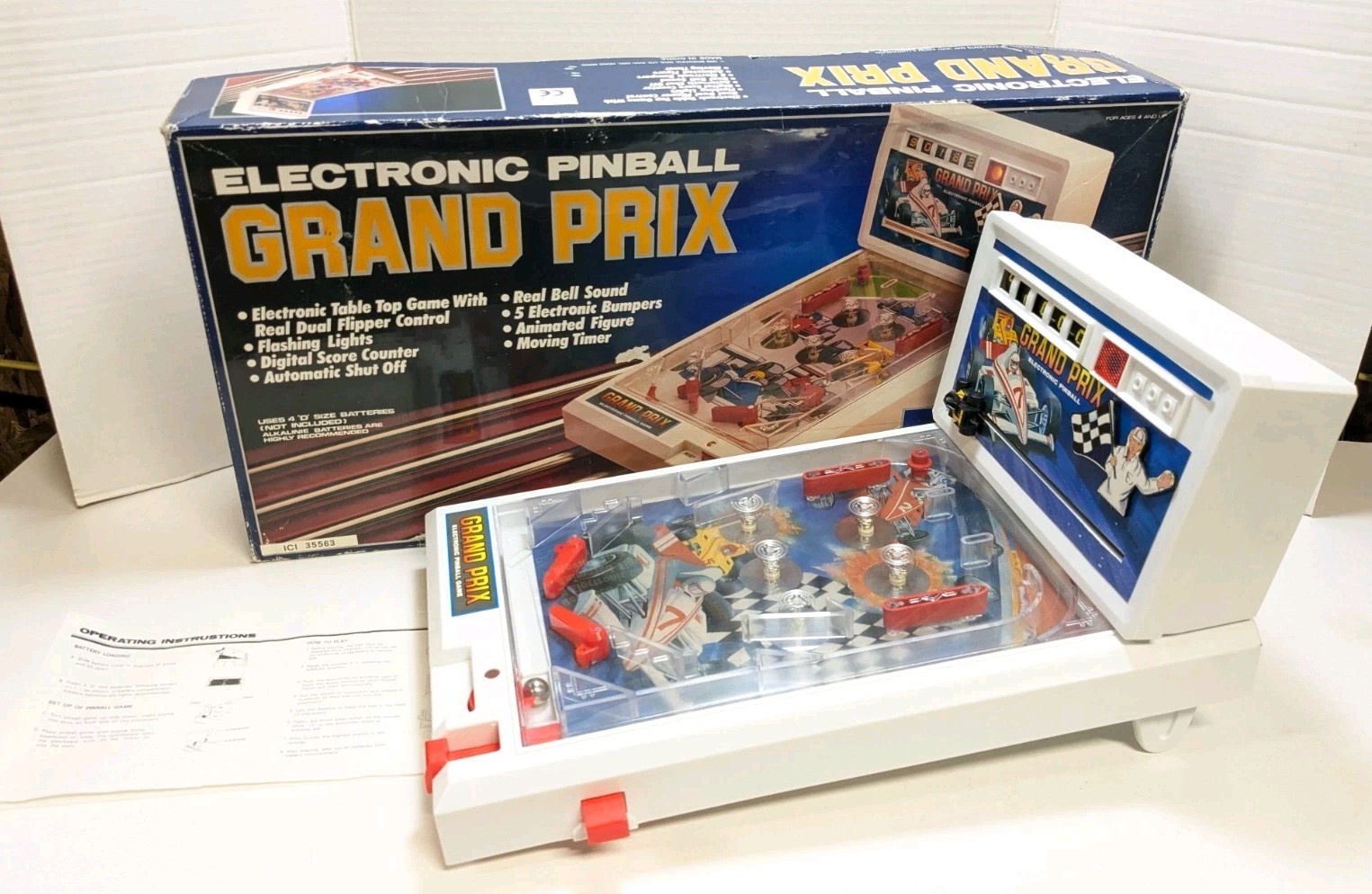 Crash Bandicoot CTR Team Racing Electronic Pinball Machine Tabletop Game