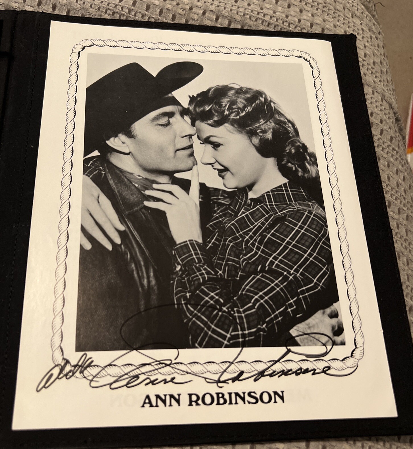 Ann Robinson actress hand-signed 8x10 autographed at Knoxville Western Film Fest