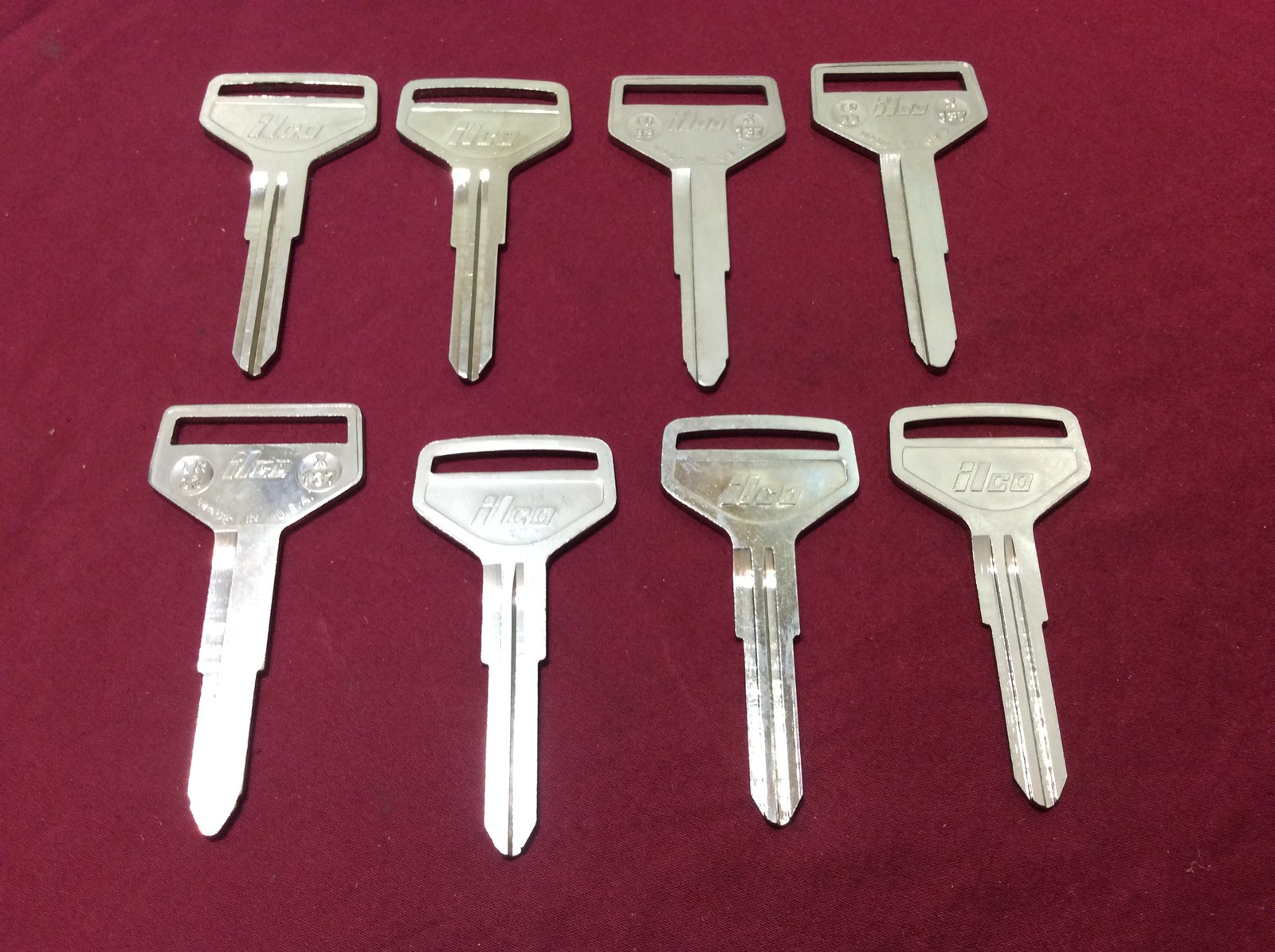 Toyota by Ilco TR33 & TR25 Key Blanks, Set of 8- Locksmith