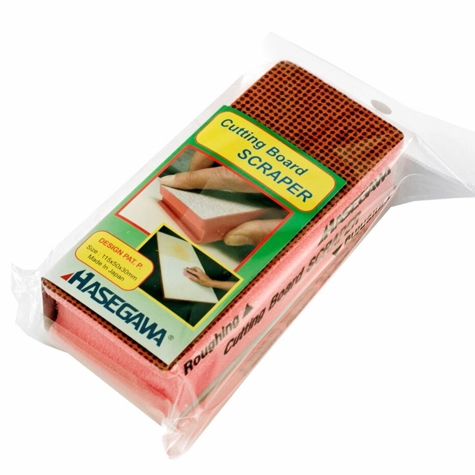 HASEGAWA Brand Japanese Pink Cutting Board Scraper 4.5"L x 1.25"H Made in Japan