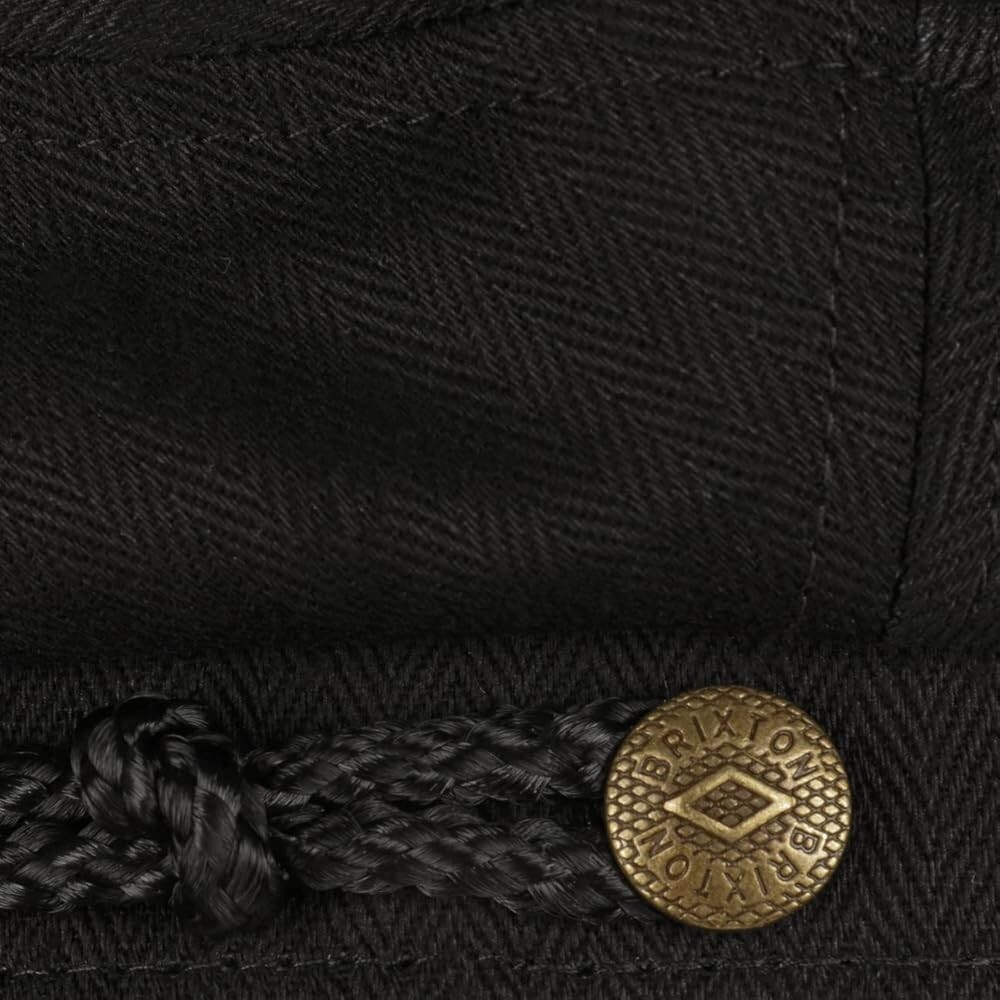 Brixton Hat Fiddler Cap Black L ( 7.5) Men Women Classic Modern Hat Casual