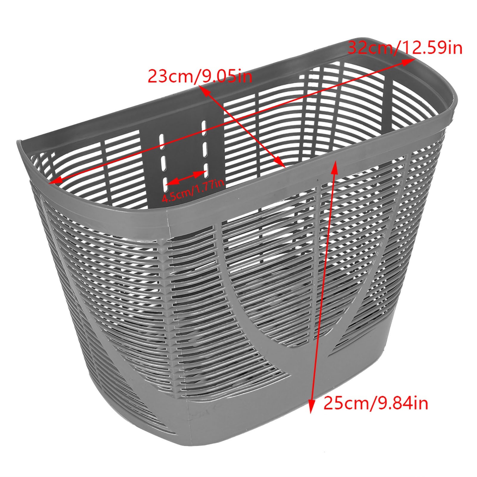 Plastic Rear Basket For Mobility Scooter High-Grade Material Easy Assembly Fo