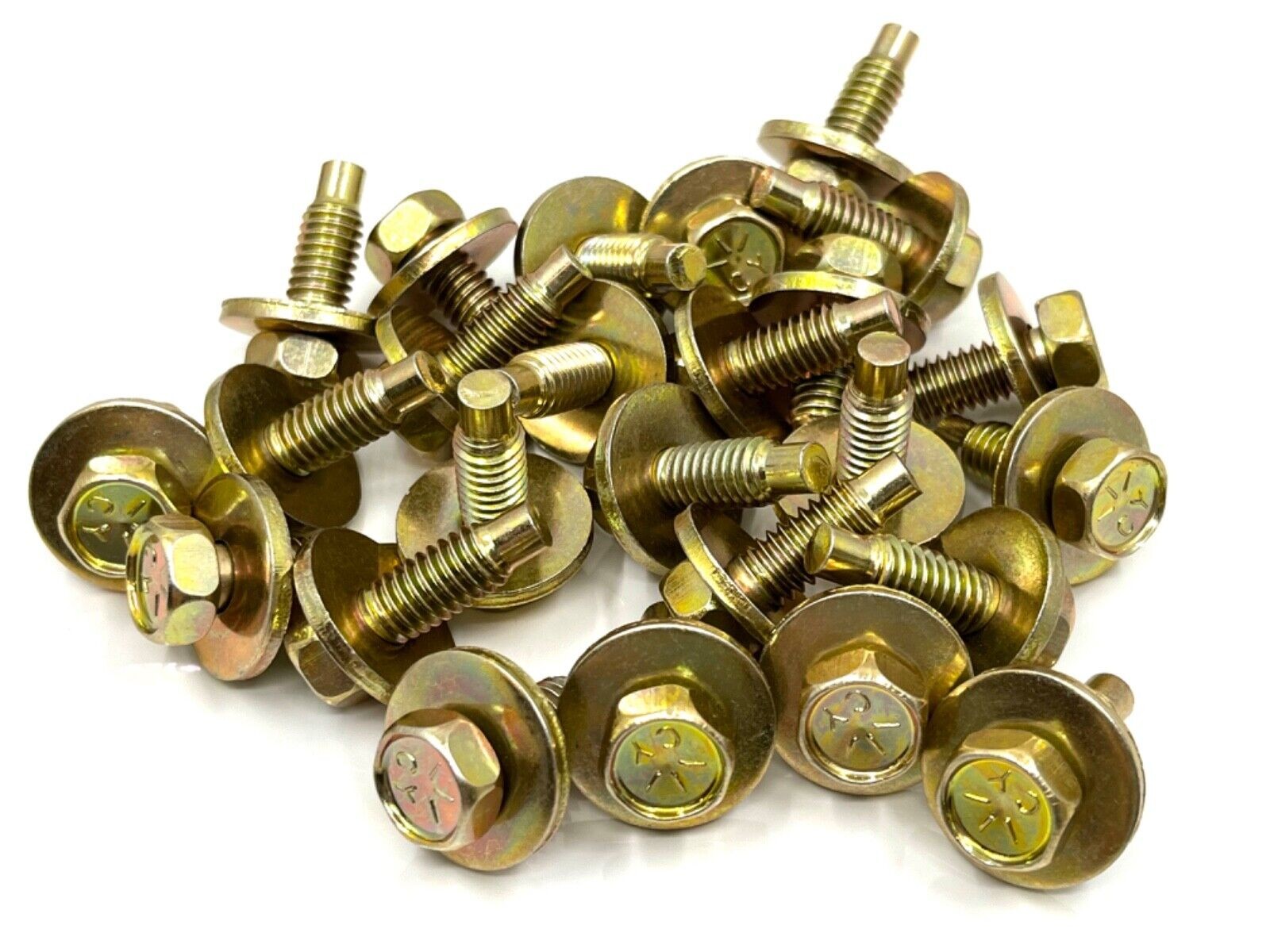 25 pcs fender body bolts yellow zinc 5/16-18 x 15/16 fits Ford Mercury Lincoln