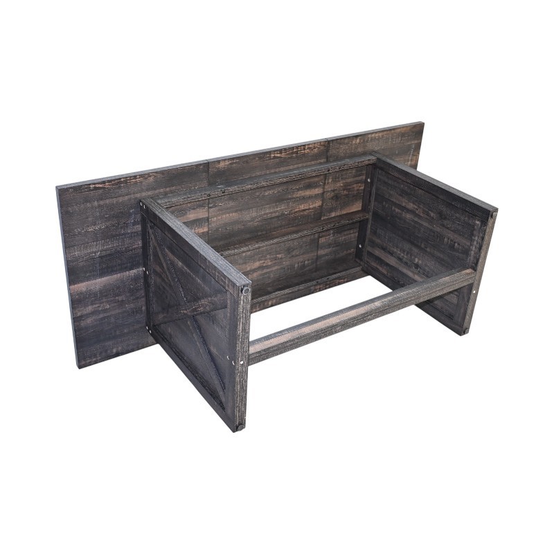 70.87" Farmhouse Large Dining Table for 6-8 People, Rectangular Wood Dining