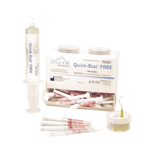 Vista Dental 504600 Quick Stat Free Hemostatic Gel 25% Syringes 1.2 mL 4/Pk