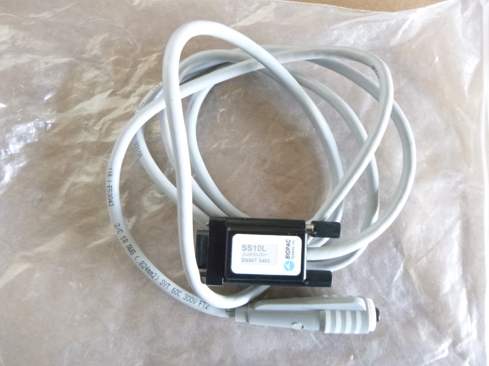Biopac Systems Inc. SS10L Push Button Hand Switch, BSL