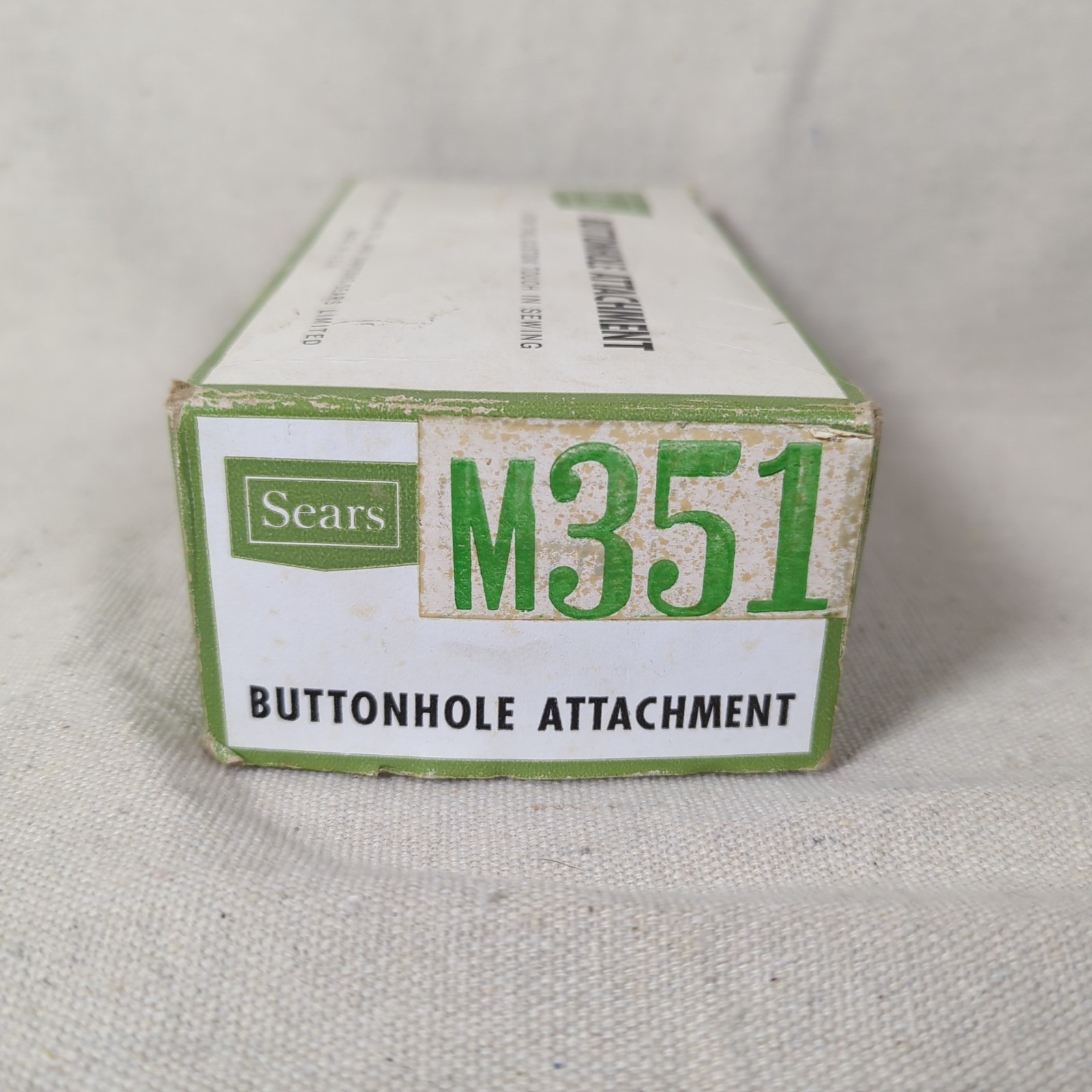 Vintage Sears Kenmore Buttonholer Attachment w/Templates Box Instructions M351