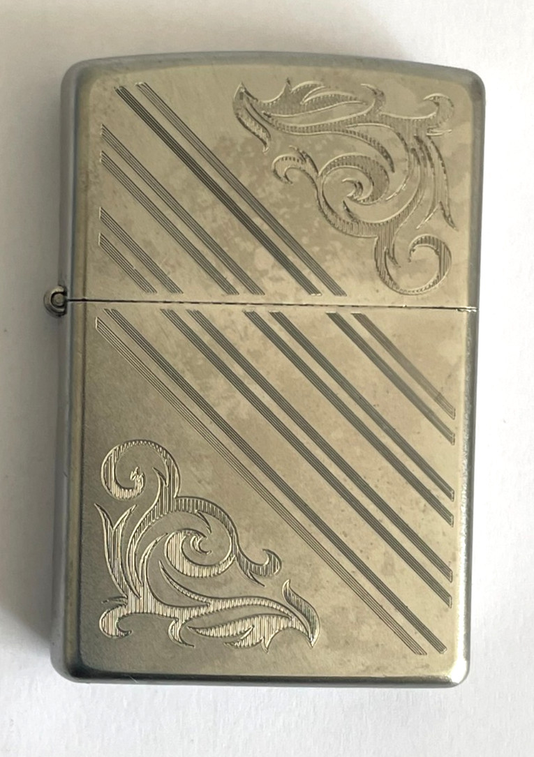 (New) ZIPPO LIGHTER - 2015 PLANETA FLORENTINE Silver Satin Finish UNFIRED