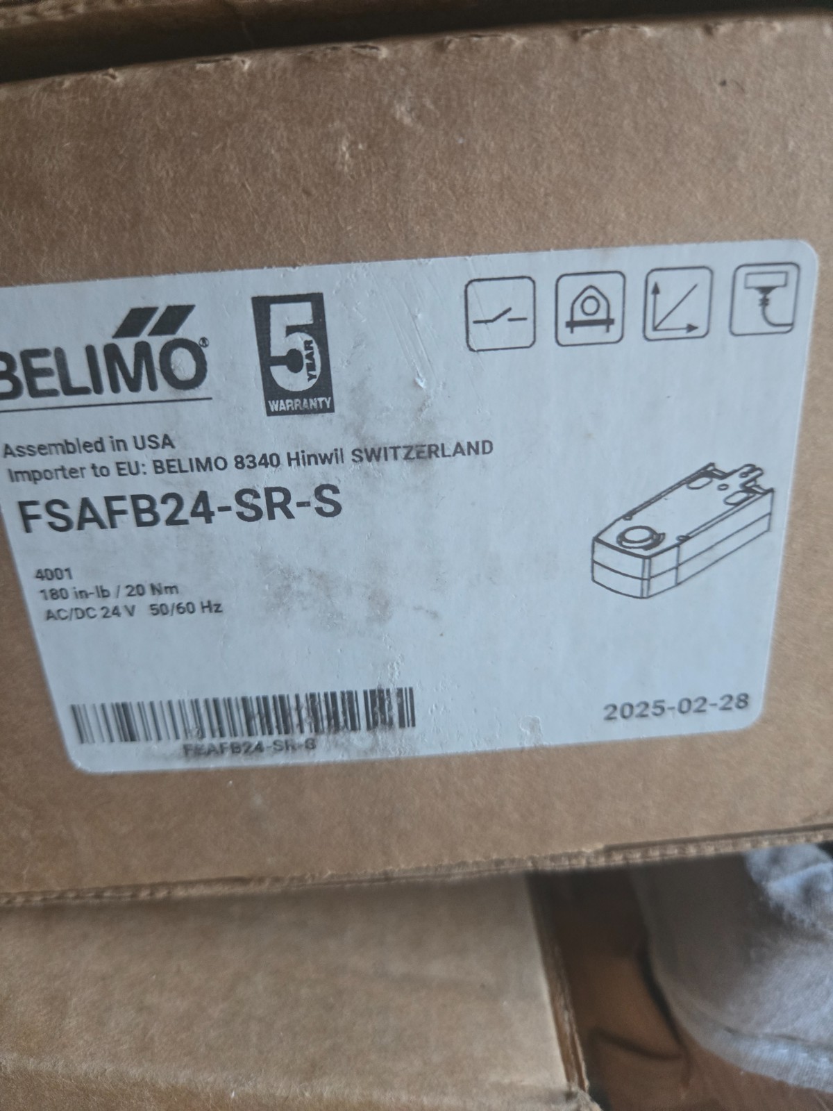 Johnson Controls M9208-GGA-3 Electric Spring Return On/Off Floating Actuator