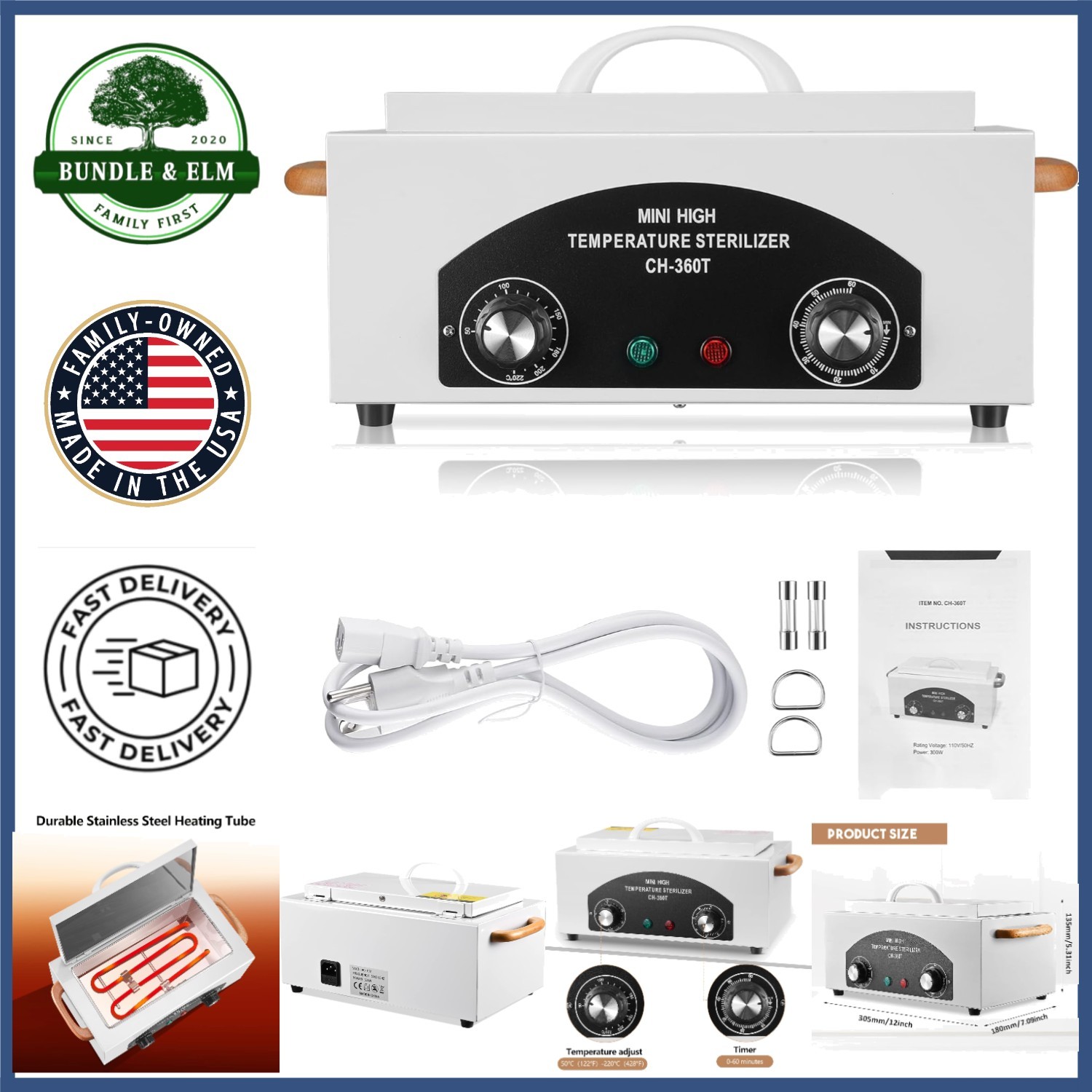 High Temperature Sterilizer Machine for Nail Tools and Metal Equipment
