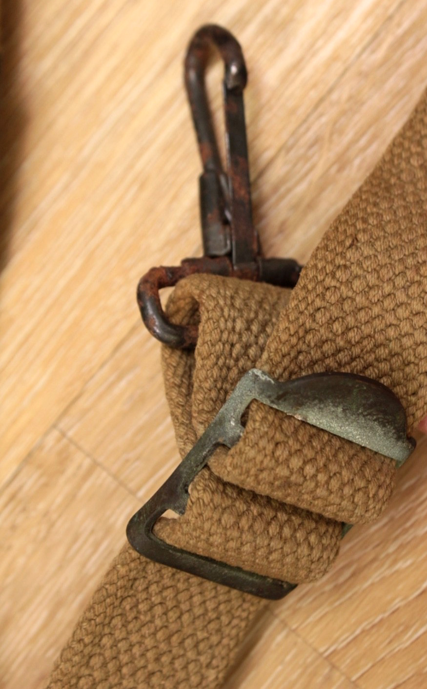 Vtg WWII US Army M1928 Canvas Haversack Backpack 1942 Dated WW2