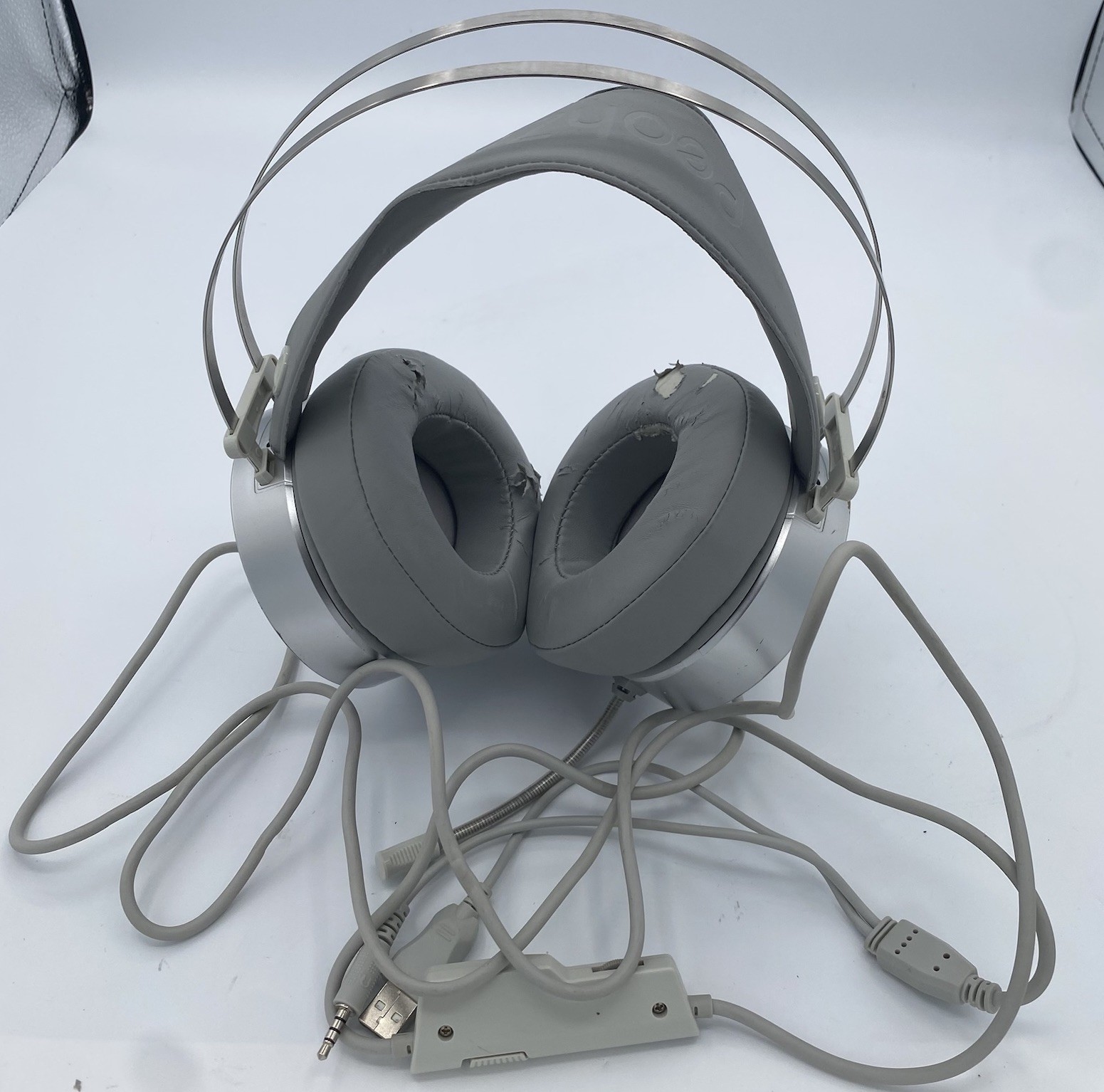 PeohZarr Diamond Series Silver Gaming Headset Tested Working