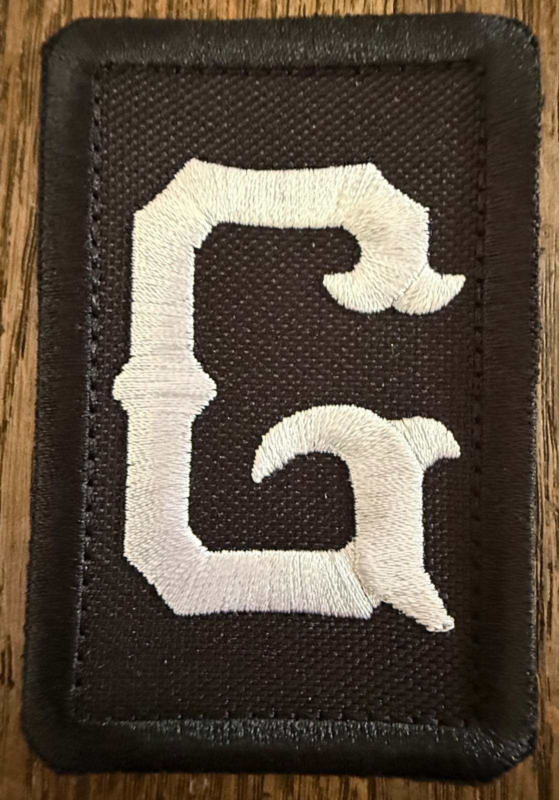 GWA Crew "Stitched G" Black & White Patch
