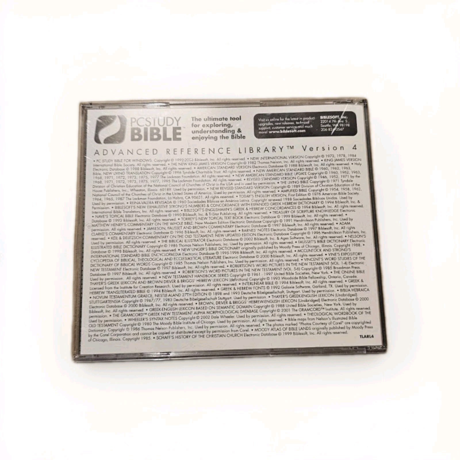 PC Study Bible Version 4 CD Advanced Reference Library Windows BibleSoft V.4