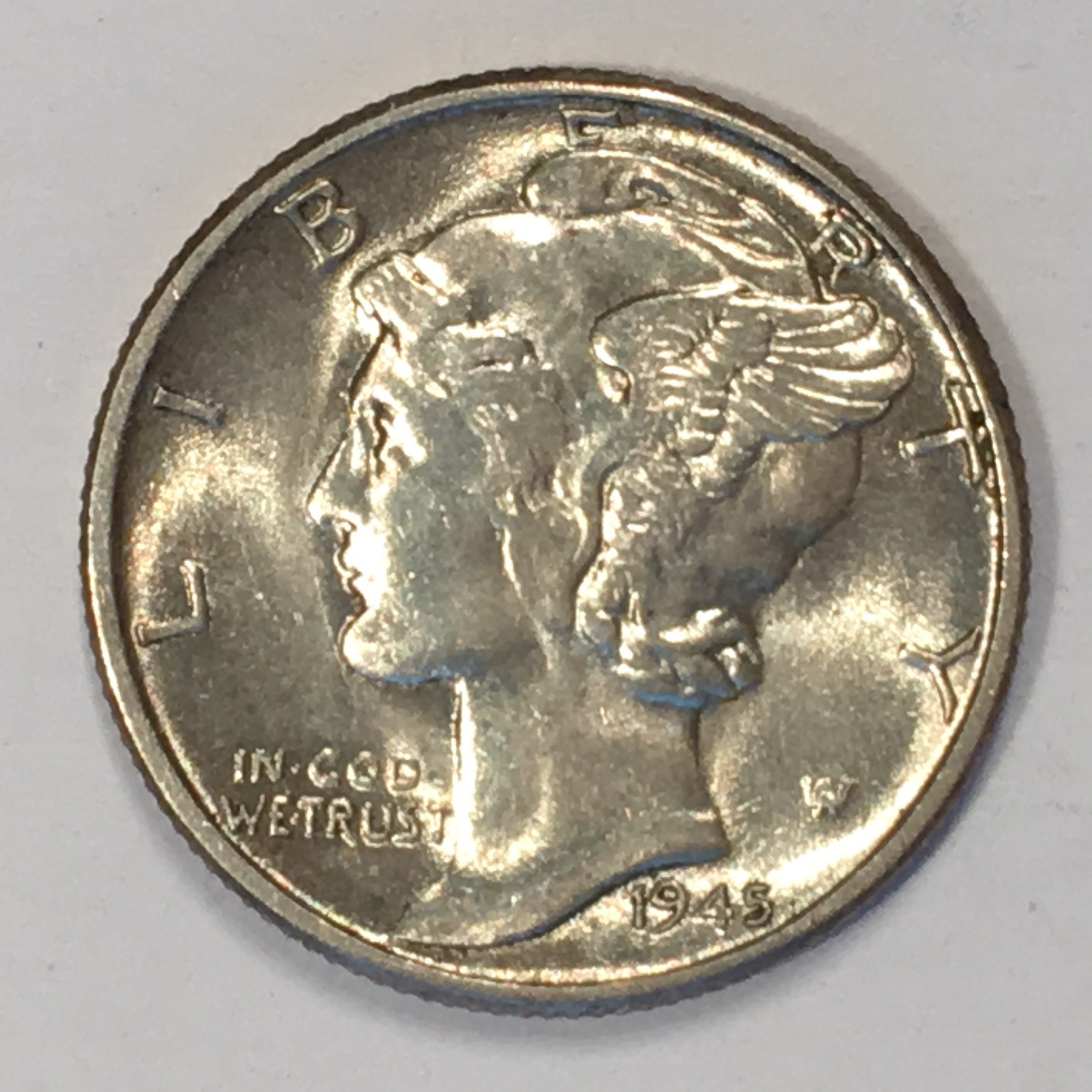 1945 Mercury Dime - Nice Uncirculated - High Quality Scans #G519