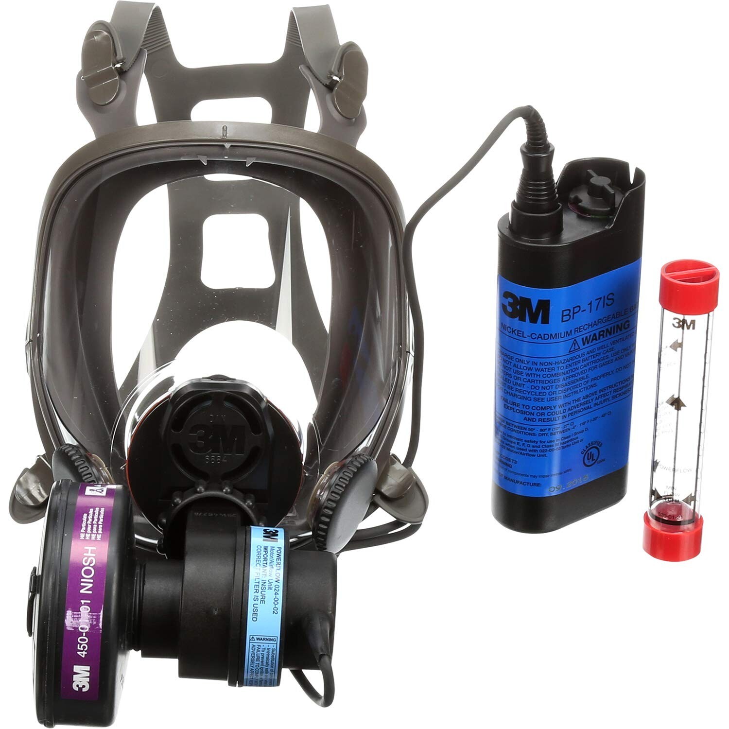 NEW! 3M 6800PF Powerflow Full Face Mounted Powered Air Purifying Respirator PAPR
