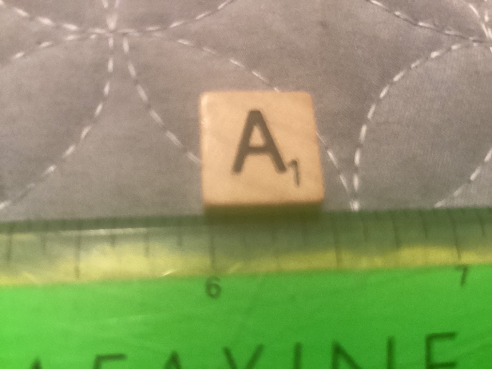 SCRABBLE TRAVEL, FOLIO 1/2” TILE WOODEN LETTER “  À   “EXC. COND/ FREE POSTAGE!!