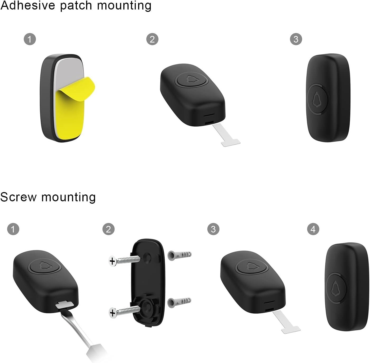 Wireless Doorbell, Easy installation, Waterproof, Adjustable Volume, 58 Chime...