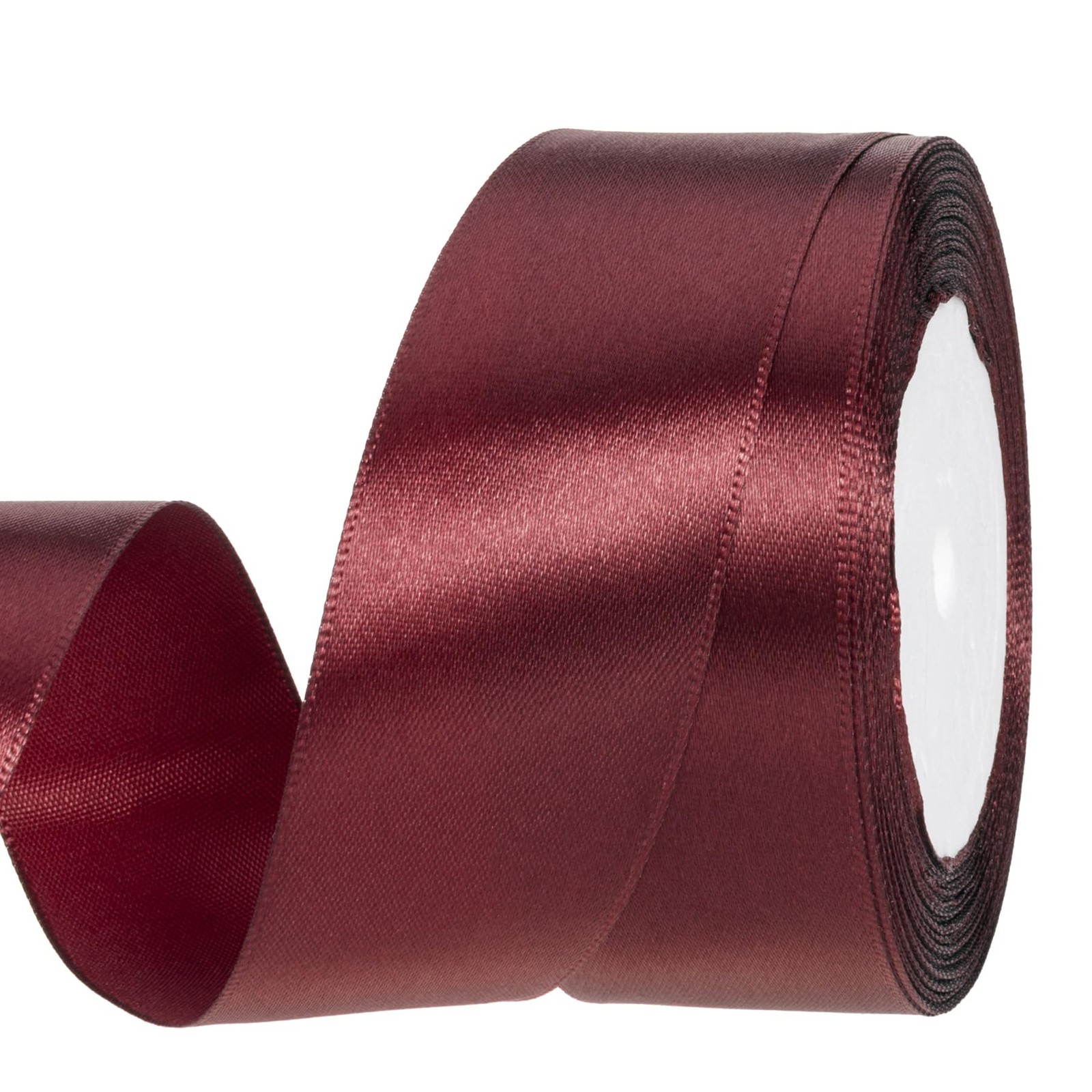 ATRBB 25 Yards 1-1/2 inch Wide Satin Ribbon Perfect for Wine Red