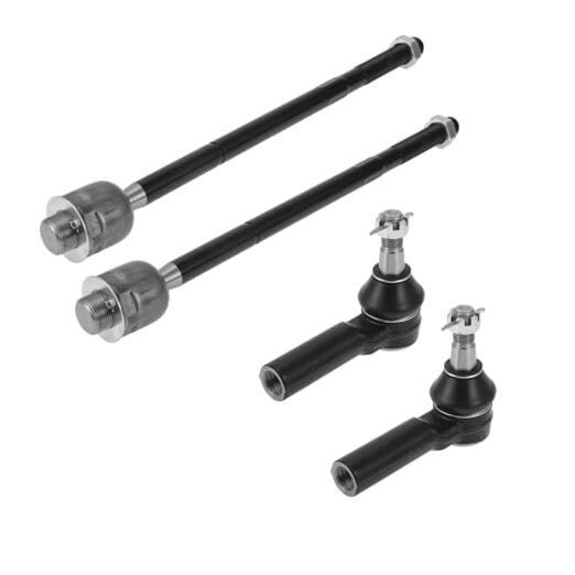 4pcs Front Inner Outer Tie Rod Ends Kit Suspension Steering Tie Rod End for