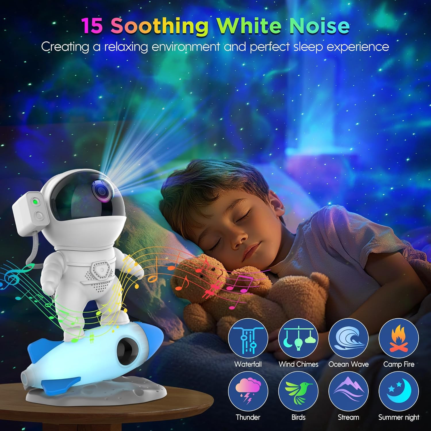 Astronaut Galaxy Projector for Bedroom, Star Projector Galaxy Light with App & R