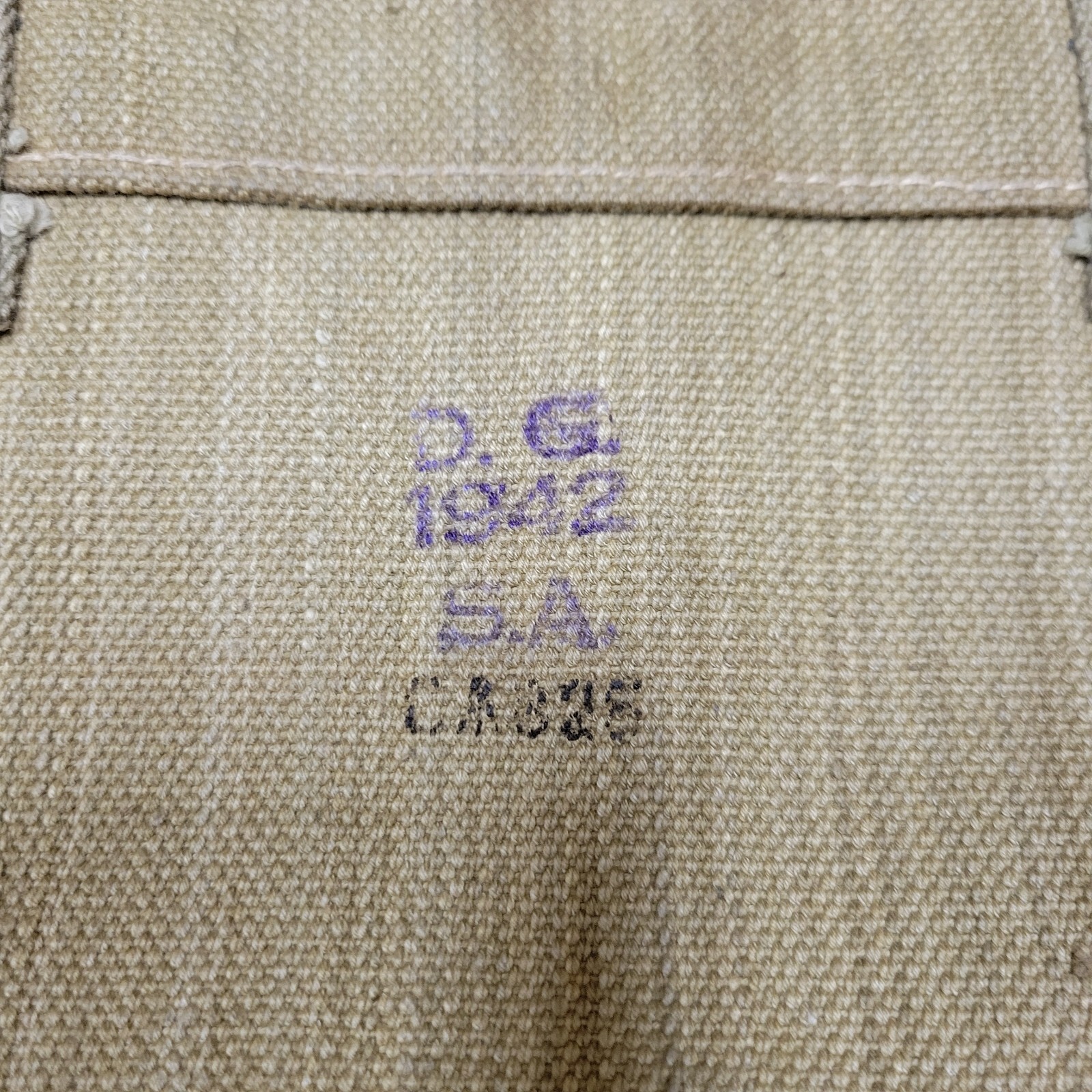 WW2 Dated British P37 Large Haversack Pack Pattern 37 Original