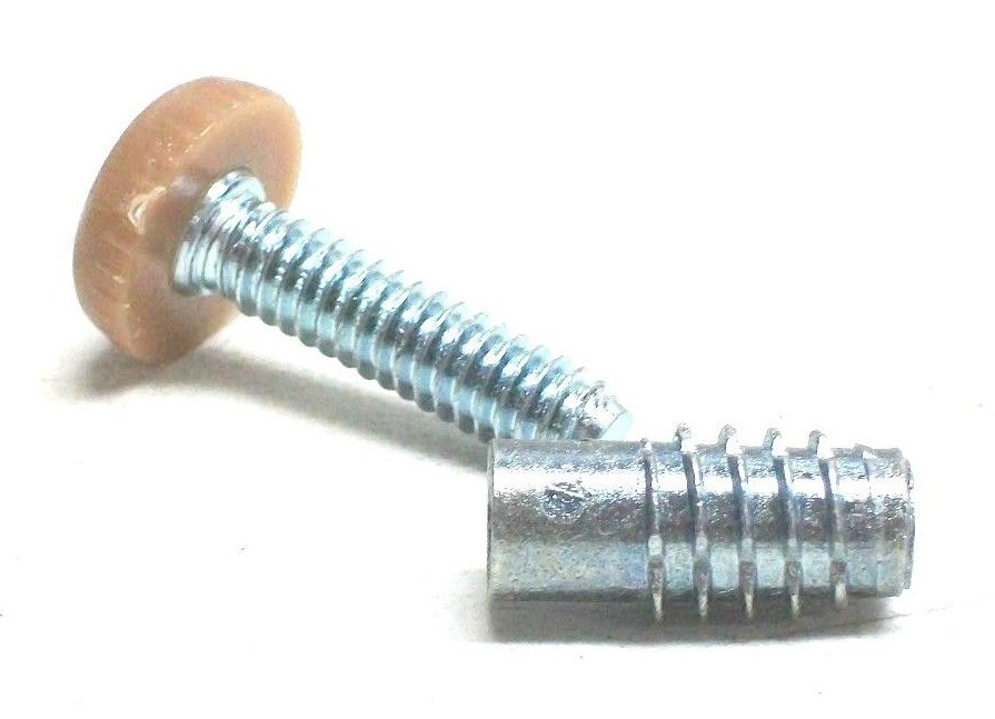 LOT OF 24 1/4-20 ADJUSTABLE FURNITURE LEVELER 5/8" BASE WITH T NUTS NC
