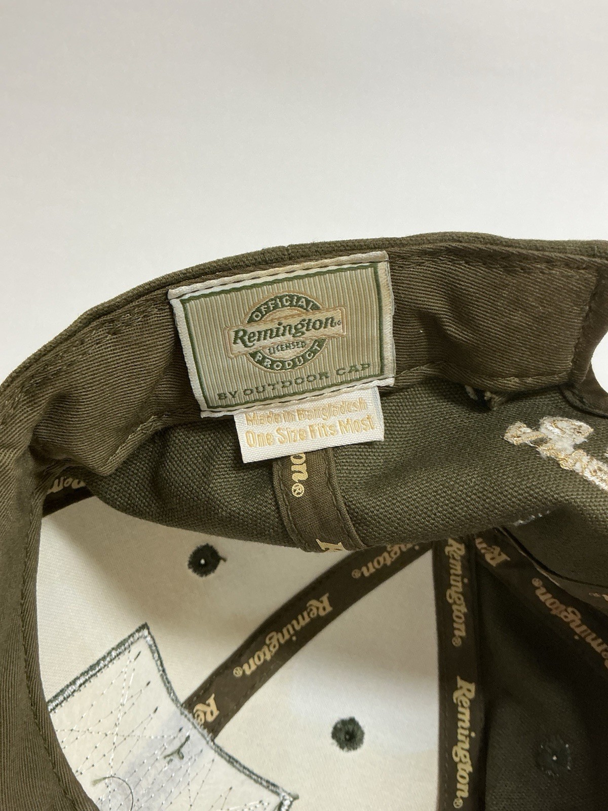 REMINGTON Baseball Cap Green Patch Adjust America's Oldest Gunmaker OSFM Vintage
