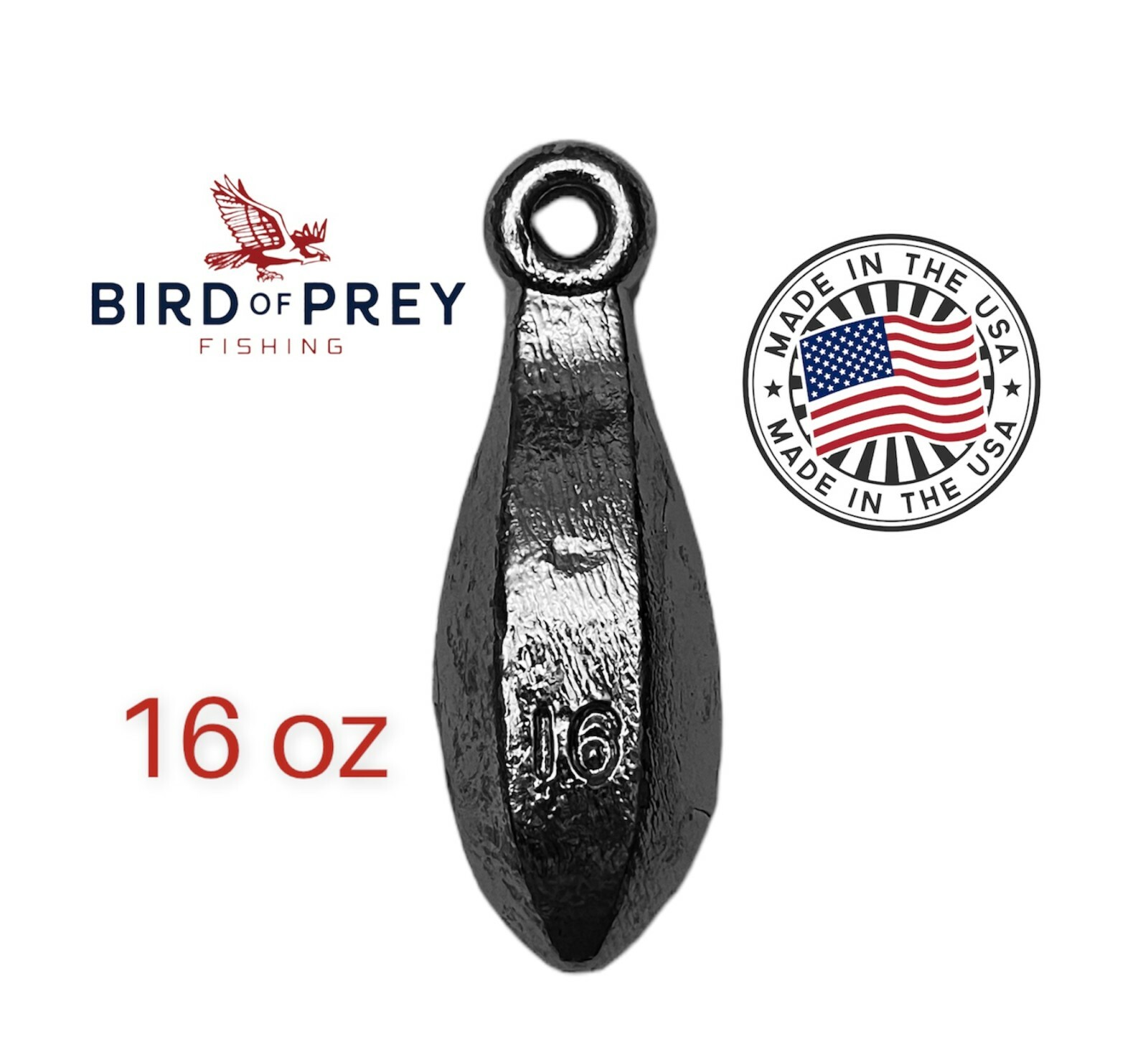 10lbs of 16 Oz Bank Weights - Bank Sinkers - (10 Pieces)