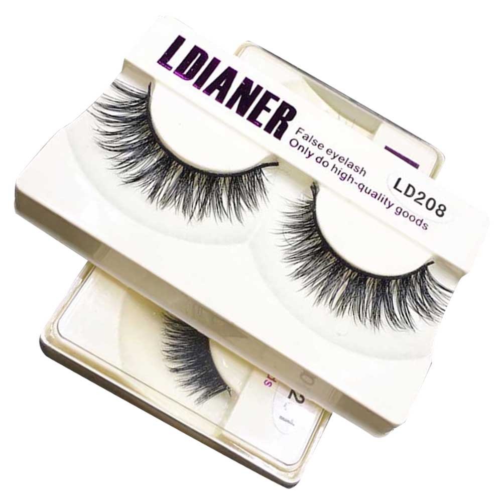 Reusable High-End False Eyelash Black Long Thick Natural Lashes for Makeup