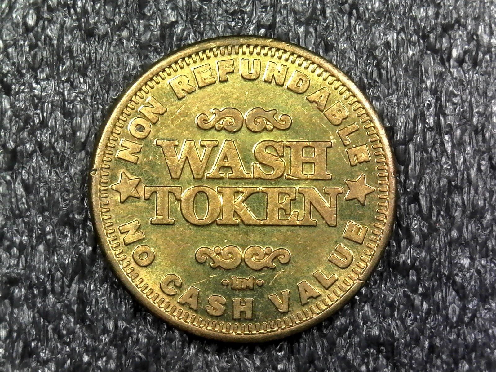 Wash Token Non-Negotiable Non-Redeemable Token 22.5mm (c1177)