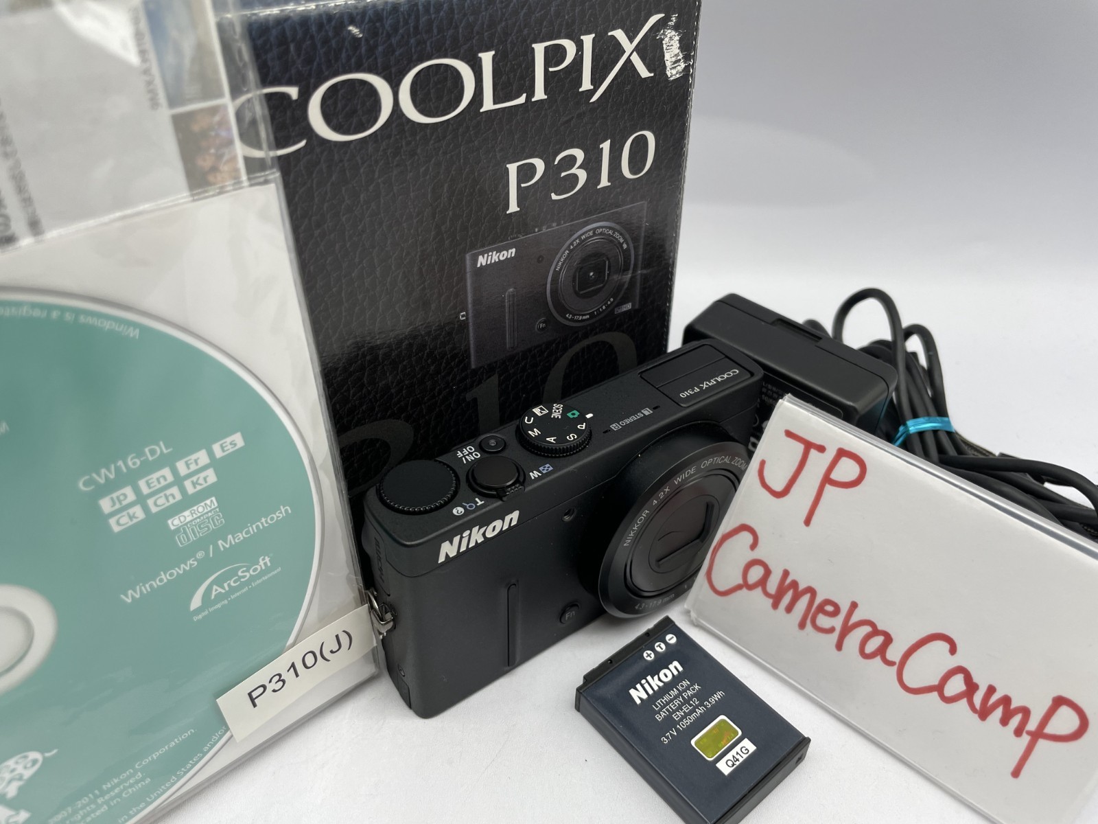 Excellent Nikon Coolpix P310 Compact Digital Camera 16.1MP B470
