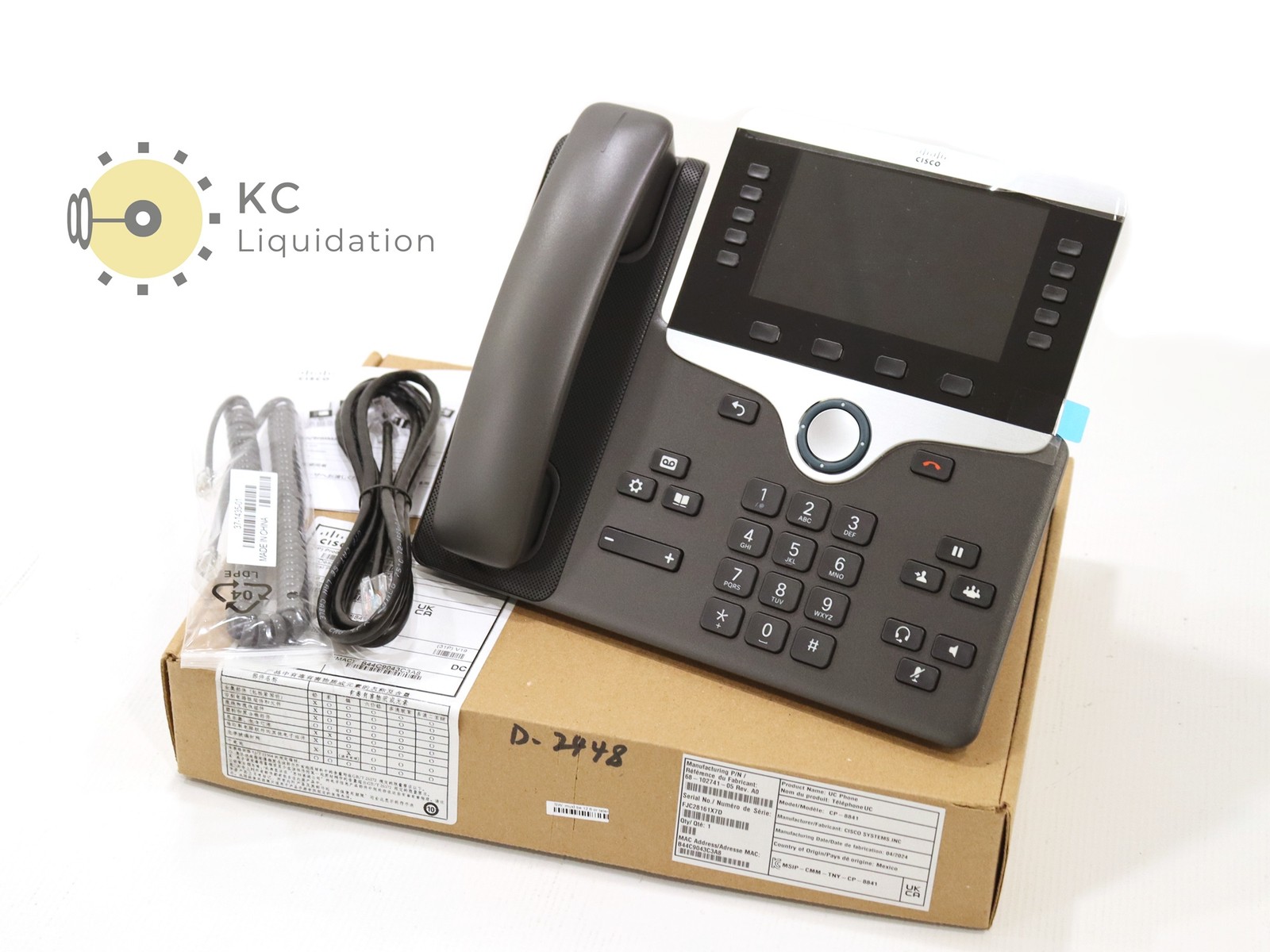 Cisco Systems CP-8841-K9 IP Phone 8841 TAA UC Phone Gray