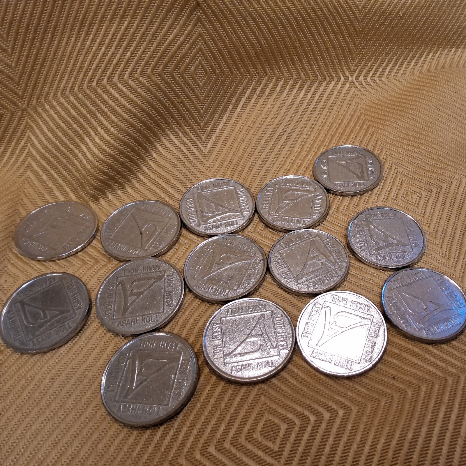 Lot of 15 Asahi Holl Parlor Token Slug Coin Medallion Free Shipping