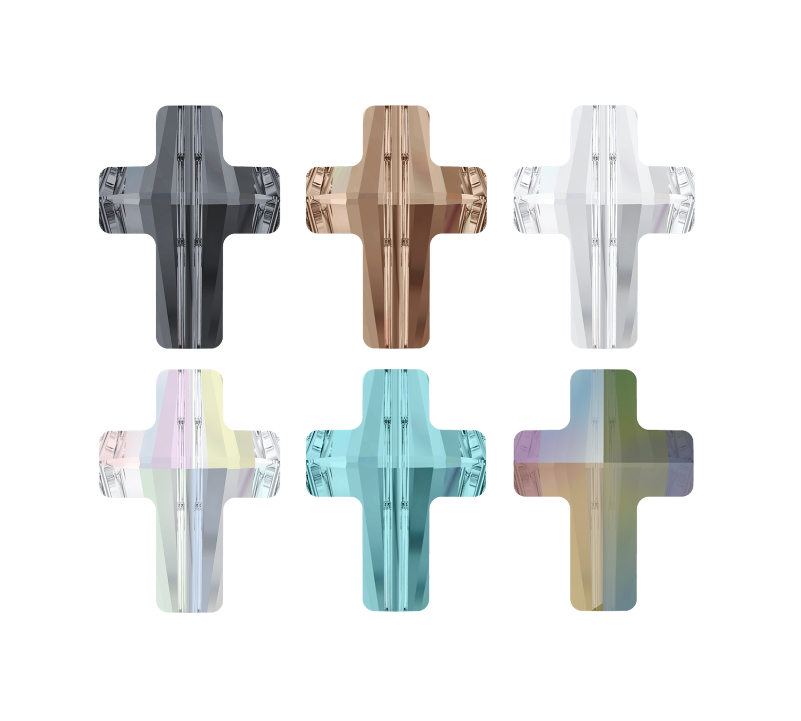 Superior PRIMERO 5378 Cross Crystal Beads * Many Sizes & Colors