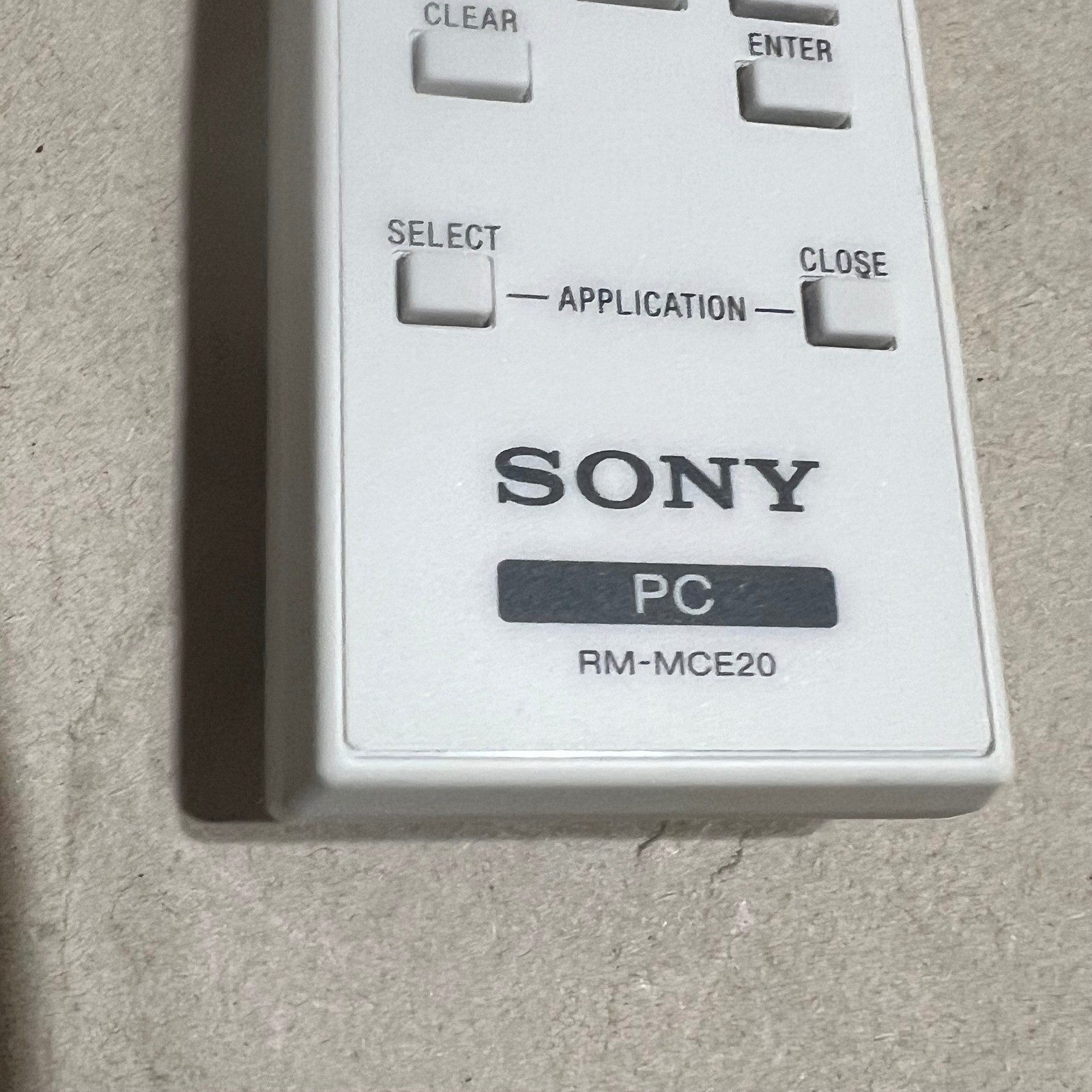 Sony RM-MCE20 PC Remote Control White Media Center Controller