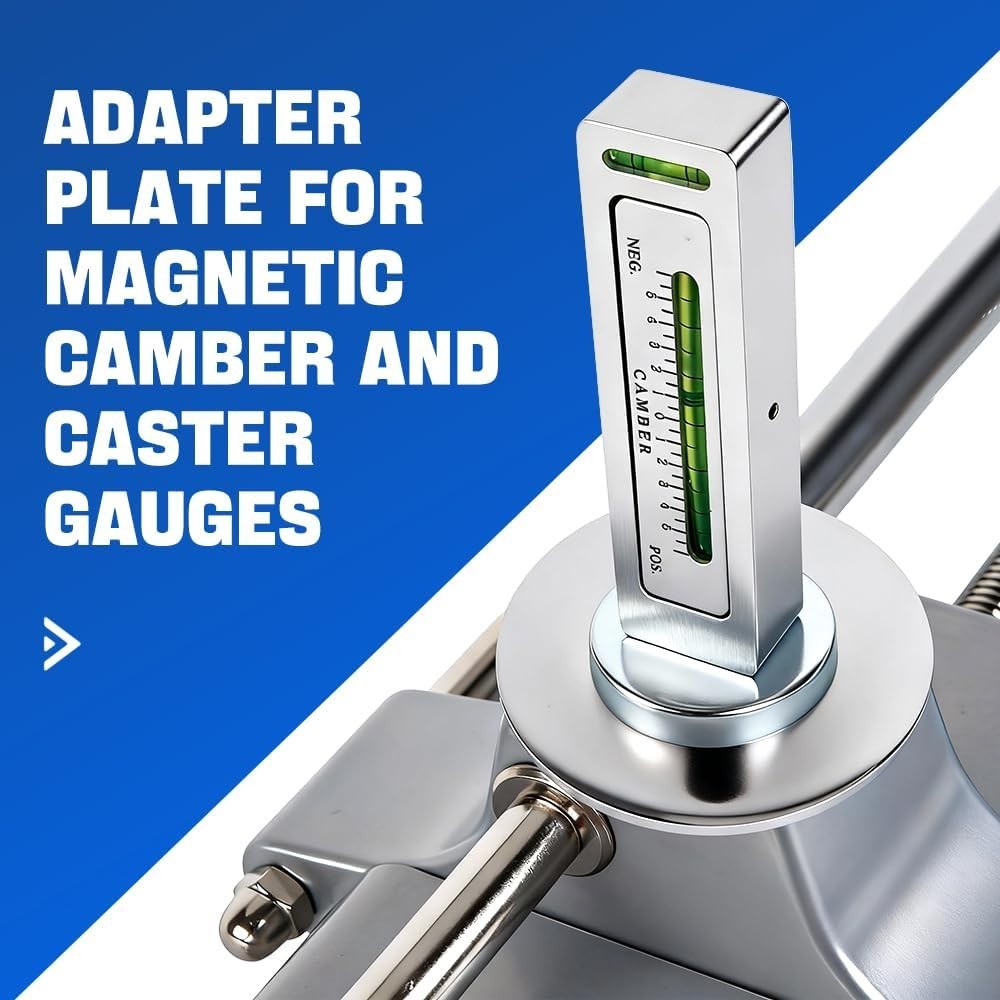 & Magnetic Adapter for 11-25" Rims Camber Wheel Alignment Tool for Precise Ca...