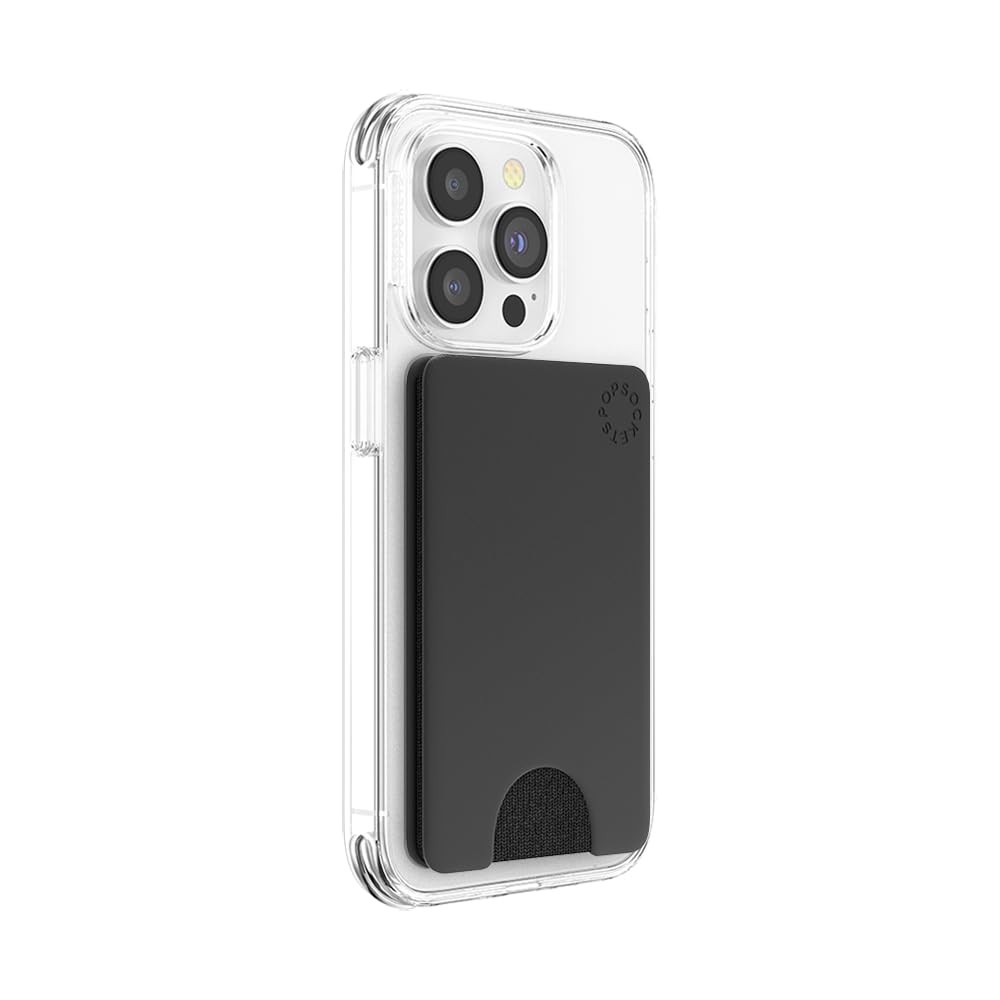 PopSockets Phone Wallet Adhesive Card Holder Wallet Black No Grip Slim