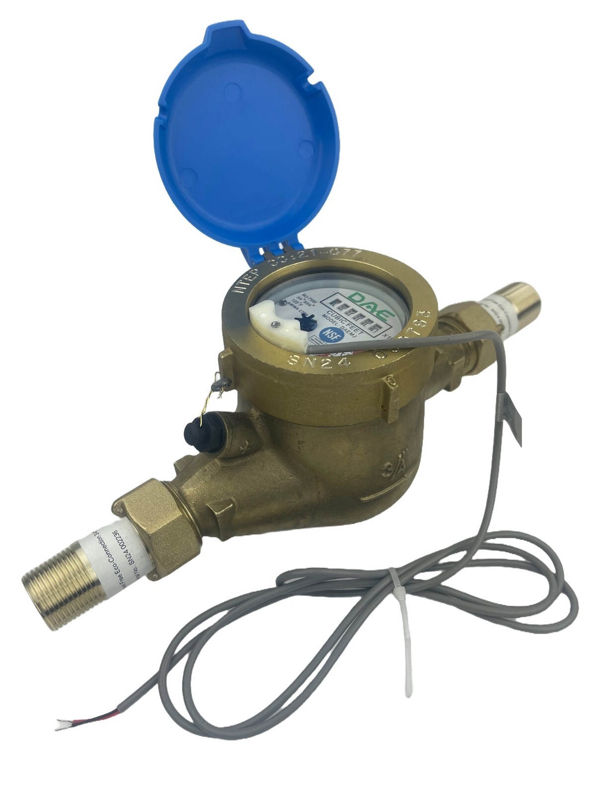 DAE MJ-75Sf 3/4″*3/4″ NTEP NSF61 Lead Free Water Meter, Cubic Feet