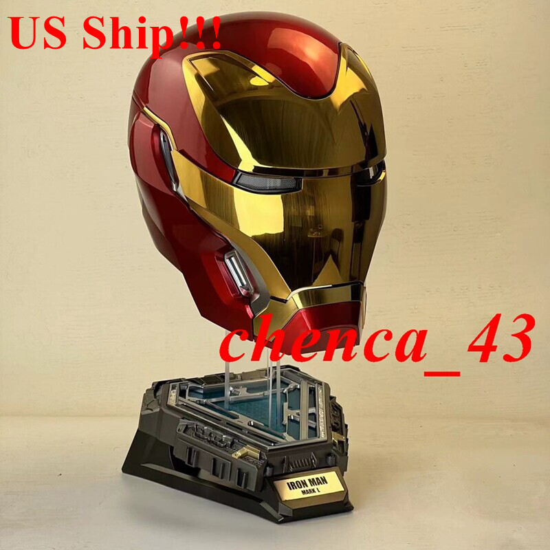 IN US!!! 1:1 Wearable Friday Iron Man Mk50 Helmet LED Bracket Reactor Base Stand