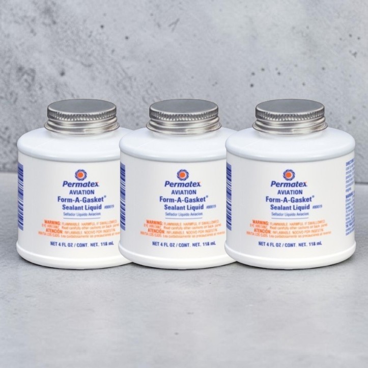 3 Pack Permatex Form-A-Gasket Type-3 Gasket Sealant 4 oz