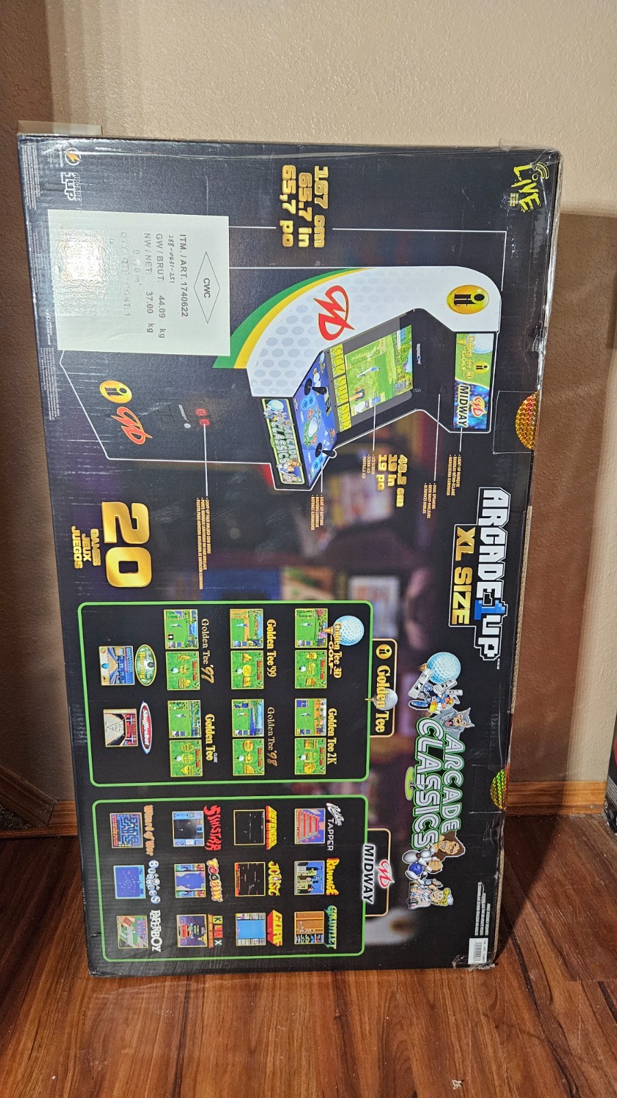ARCADE 1UP GOLDEN TEE 3D & MIDWAY ARCADE CLASSICS XL SIZE -   NEW Sealed Box!