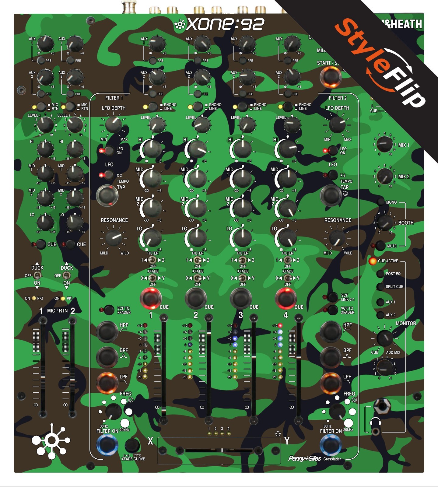 Allen & Heath XONE 92 Skin | Green Camo | Protective Decal | StyleFlip Skins