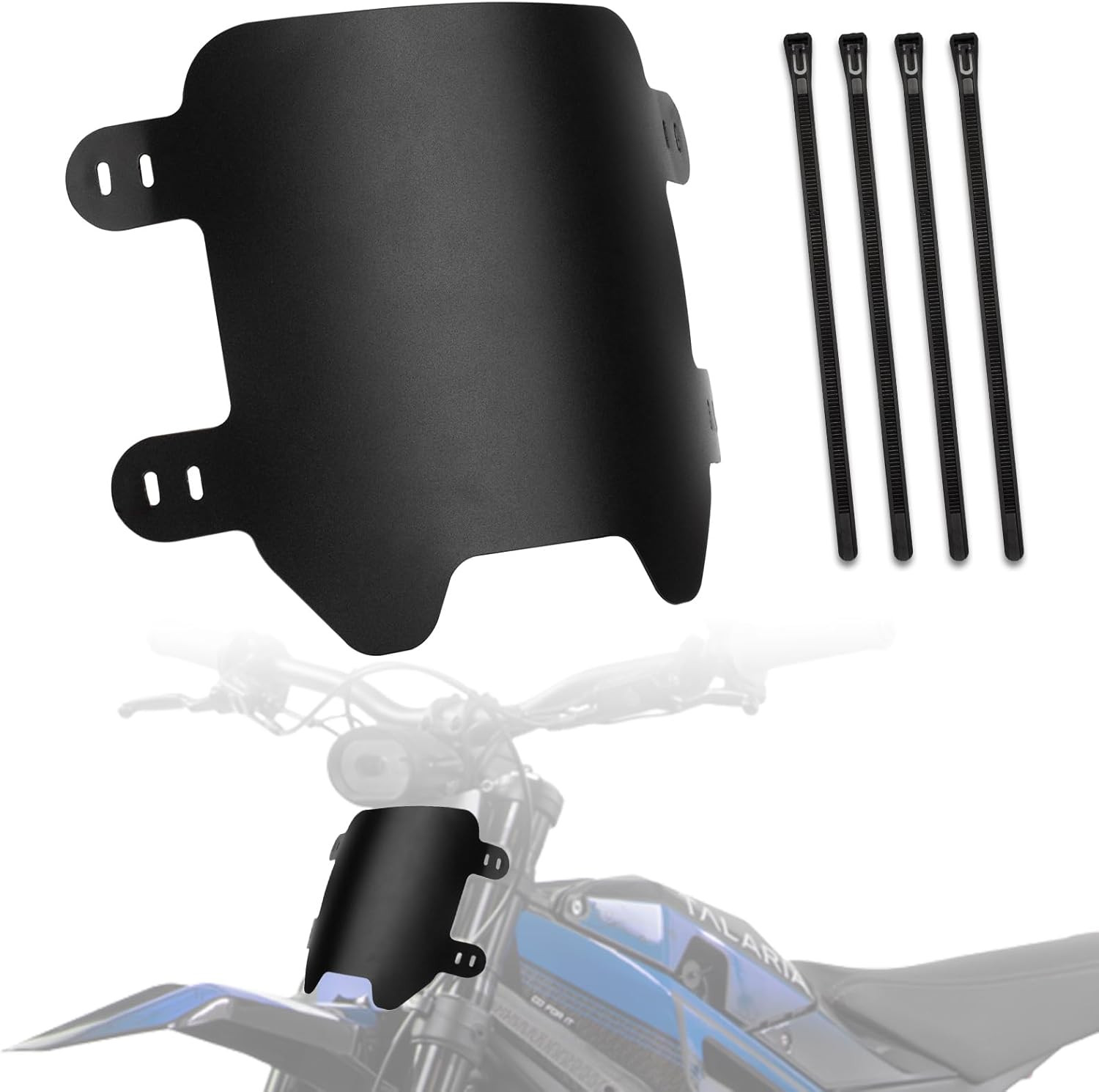Front Number Plate for Ebike Durable ABS Plate Dirt Bike Plate Replacement for S