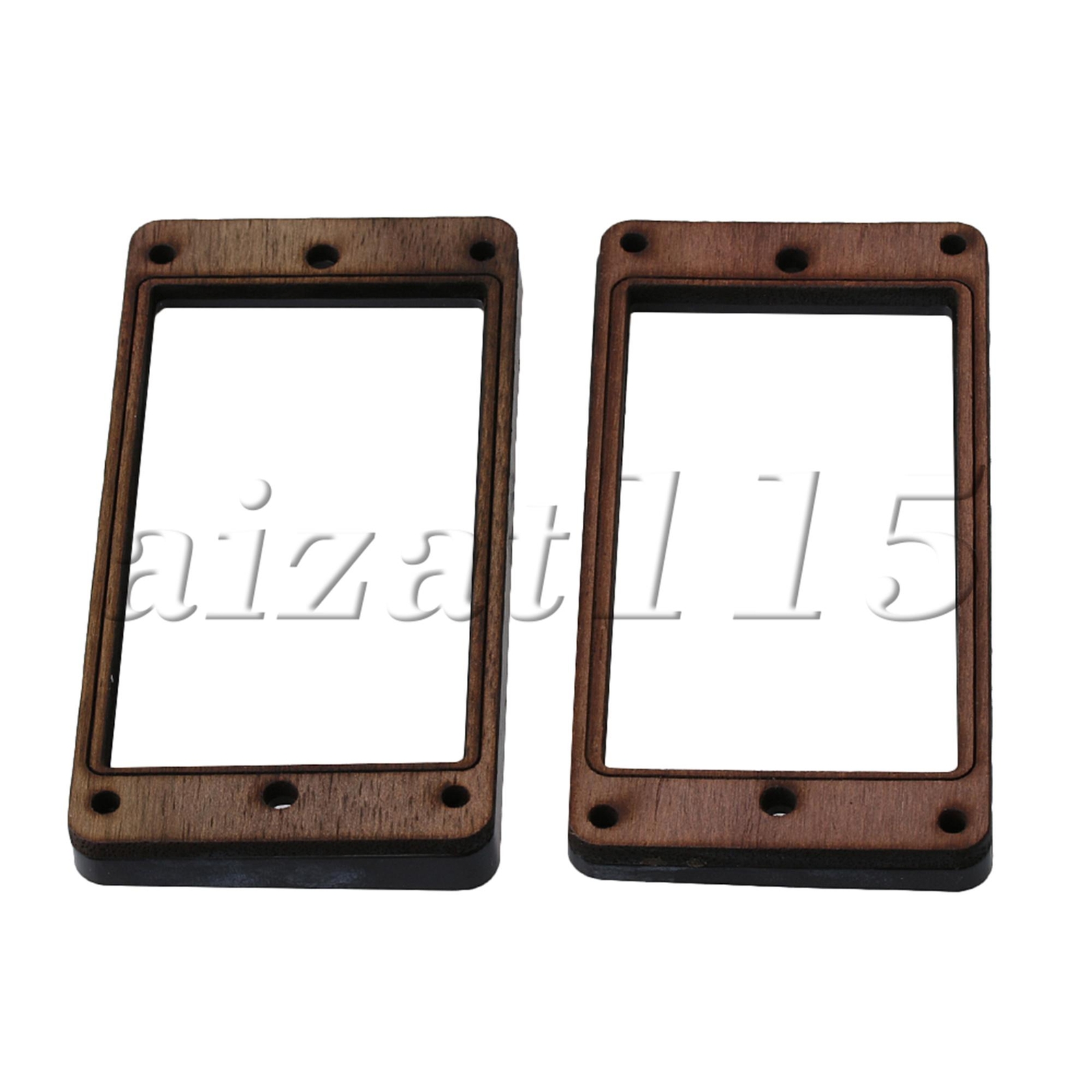 Pickup Mounting Rings Frames Set Rosewood Set of 2 w/Screws for Guitar