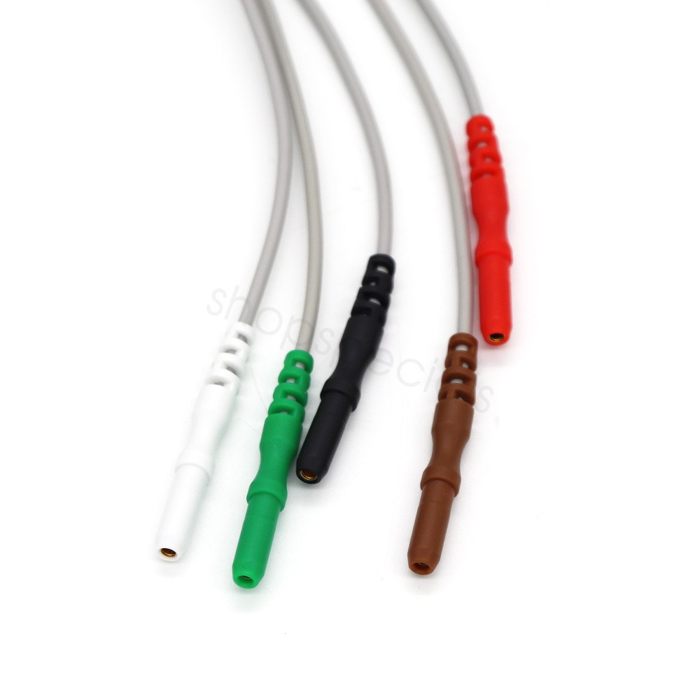 5Lead ECG Cable Replacement Wire for CONTEC TLC9803 Dynamic ECG System